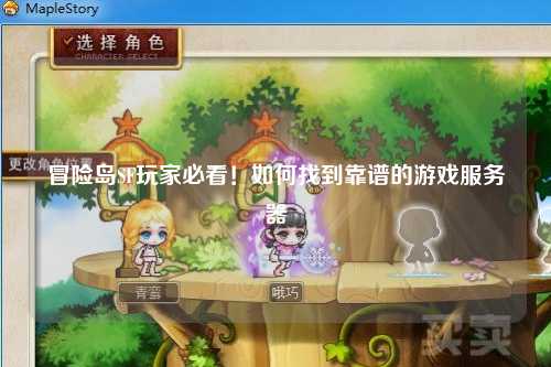 冒险岛SF玩家必看！如何找到靠谱的游戏服务器