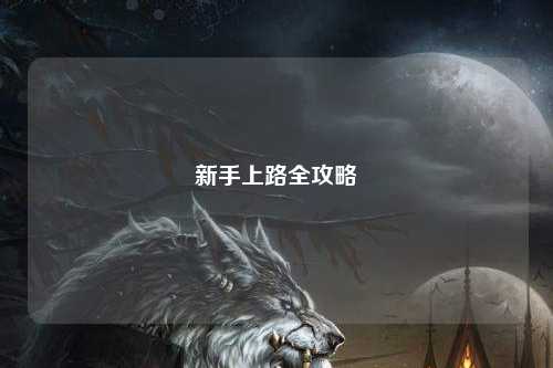 新手上路全攻略