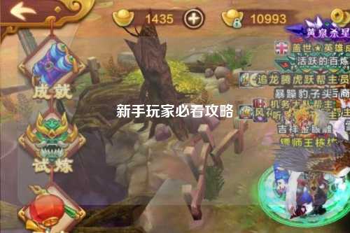 新手玩家必看攻略
