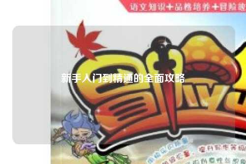 新手入门到精通的全面攻略