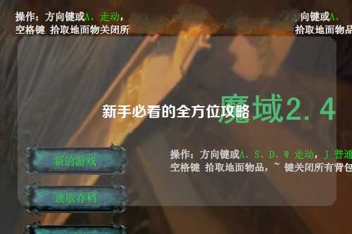 新手必看的全方位攻略