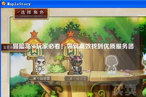 冒险岛SF玩家必看！如何高效找到优质服务器