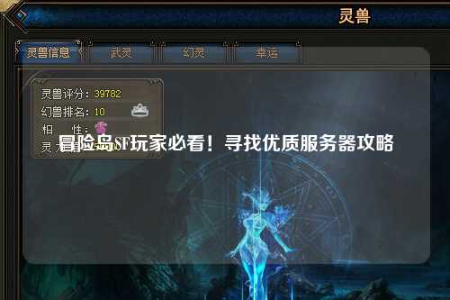 冒险岛SF玩家必看！寻找优质服务器攻略