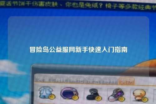 冒险岛公益服网新手快速入门指南