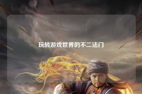 玩转游戏世界的不二法门