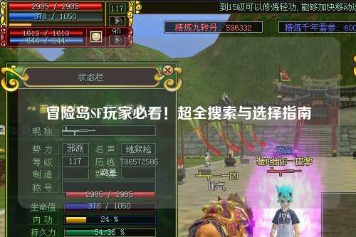 冒险岛SF玩家必看！超全搜索与选择指南
